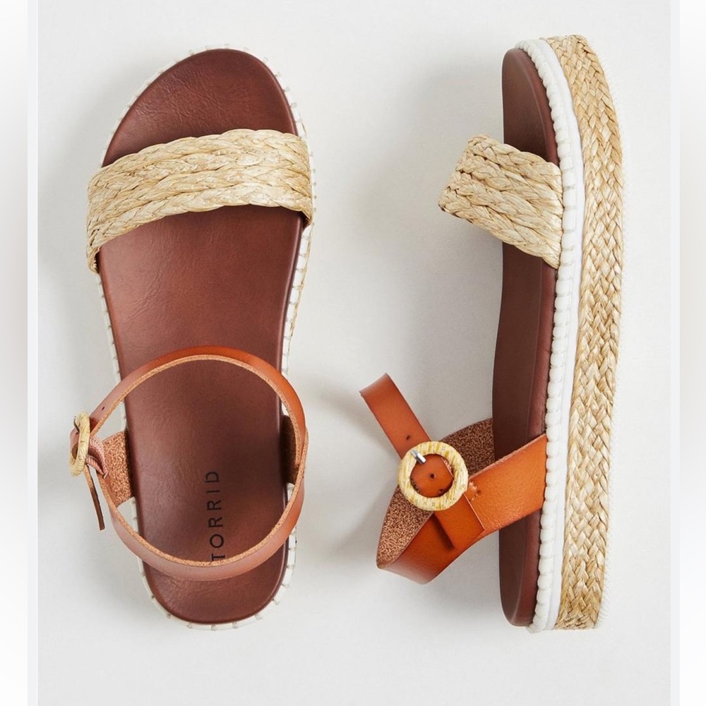 Torrid Tan and Brown Sandals